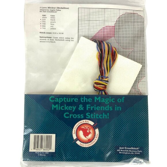 Disney Mickey Unlimited I Love Mickey Mouse Cross-Stitch Kit - Picture 2 of 4